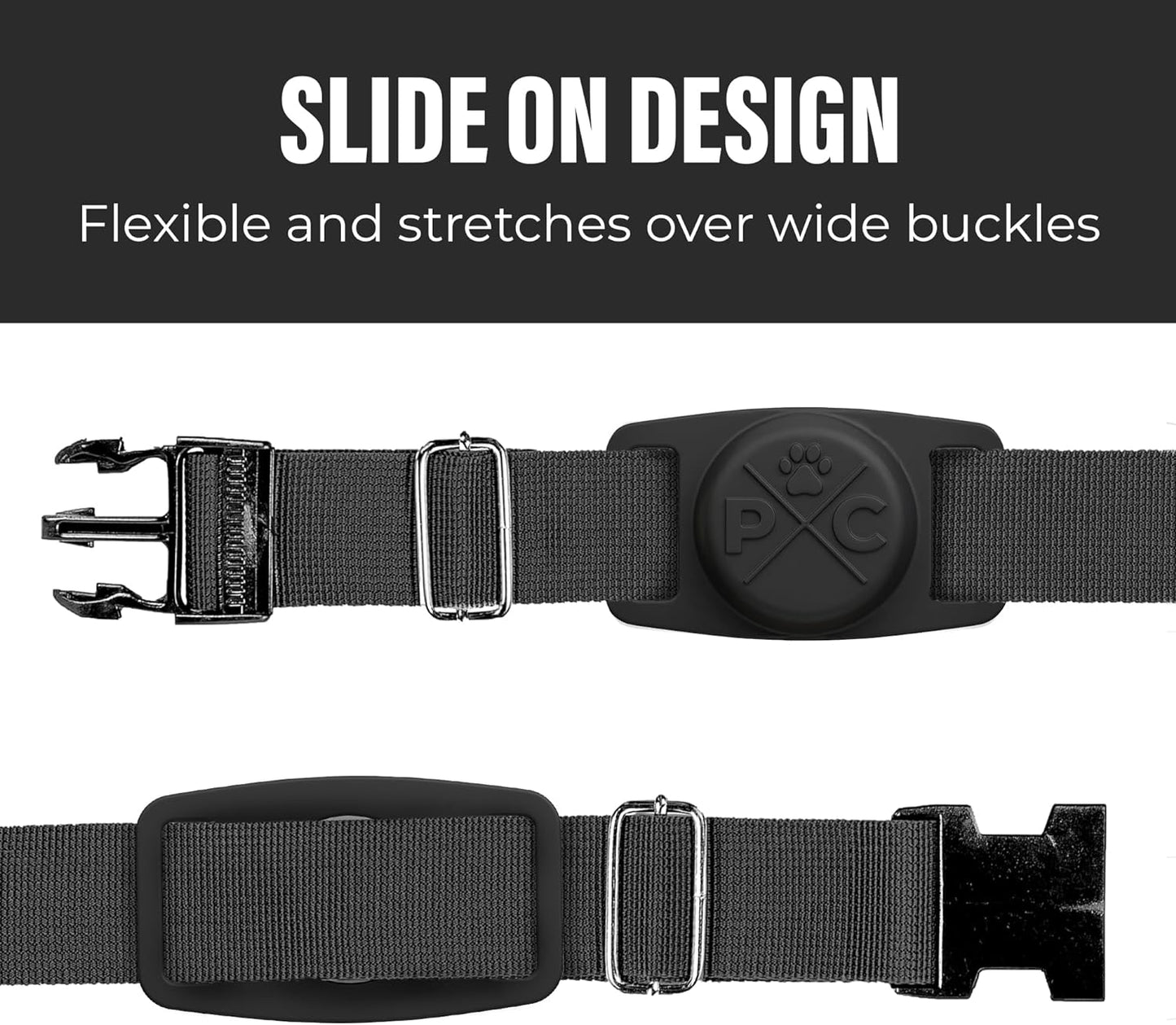 Airtag-Compatible Dog Collar | Durable and Protective Holder for Apple Airtag Technology - Ideal for Dogs and Cats